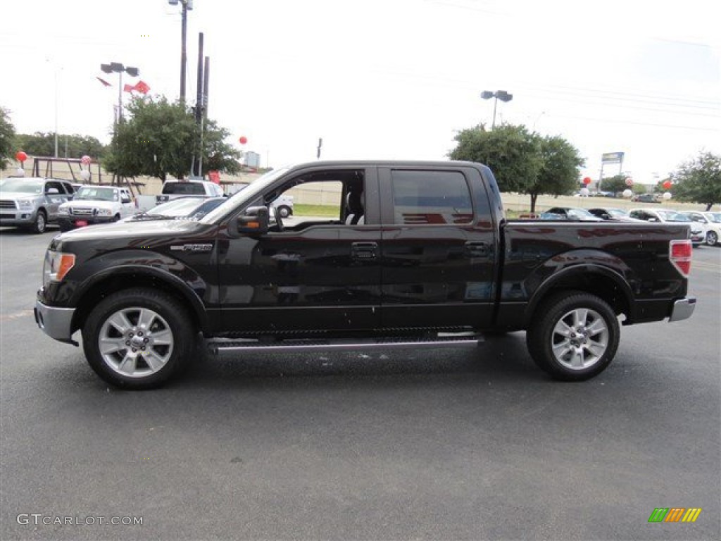 2011 F150 Lariat SuperCrew - Ebony Black / Black photo #4