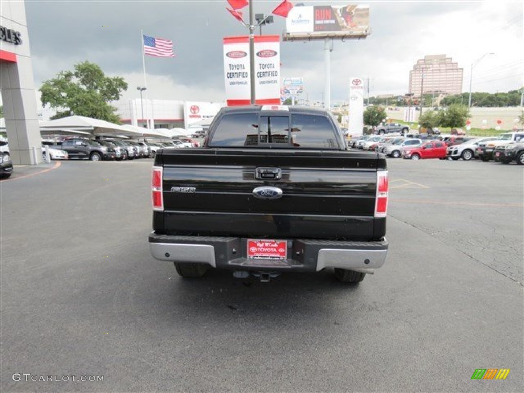 2011 F150 Lariat SuperCrew - Ebony Black / Black photo #6