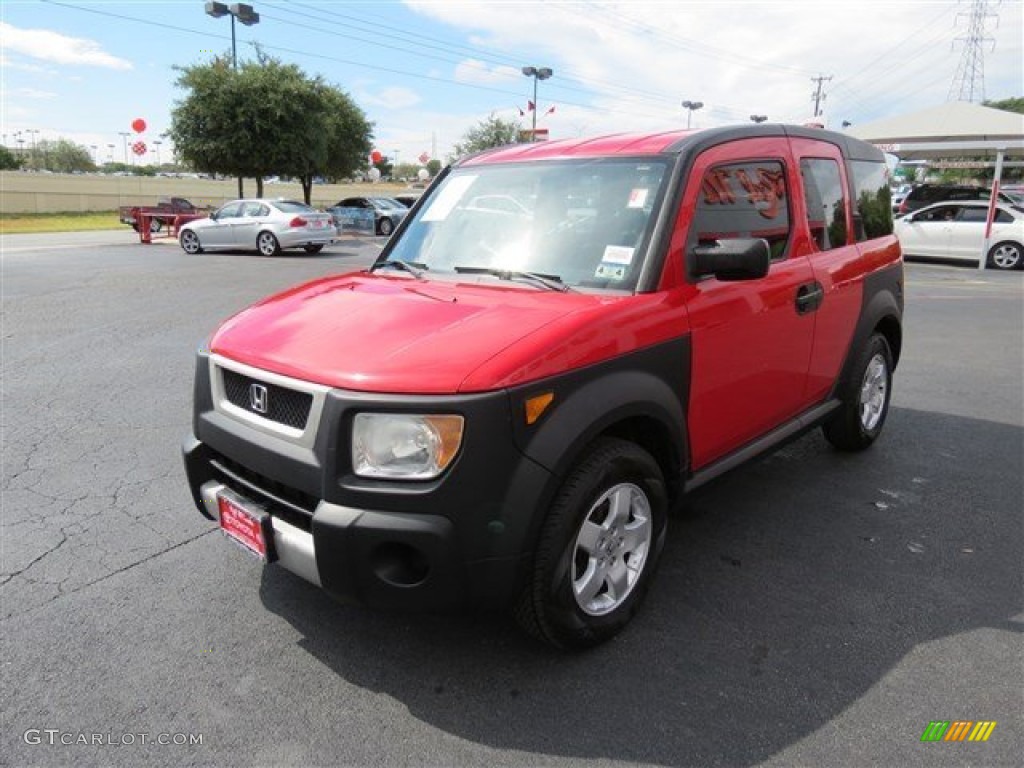 2005 Element EX - Rallye Red / Black/Gray photo #3