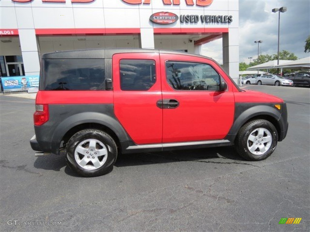 2005 Element EX - Rallye Red / Black/Gray photo #8