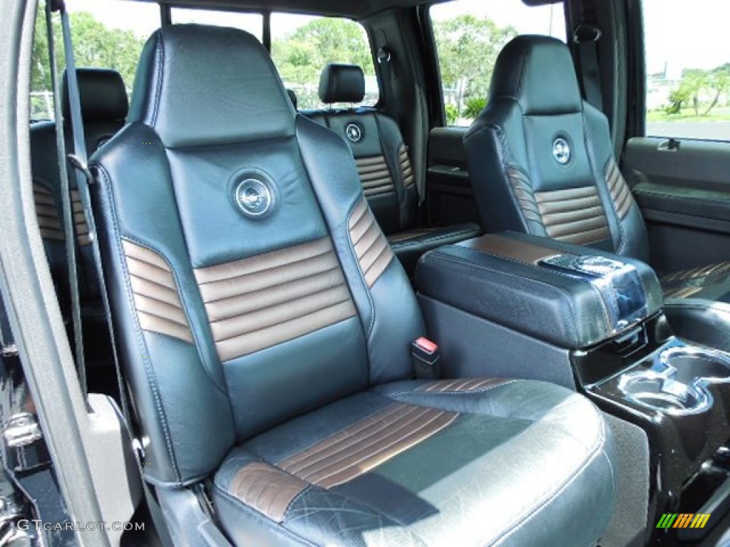 Black/Dusted Copper Interior 2008 Ford F250 Super Duty Harley Davidson Crew Cab 4x4 Photo #85593670