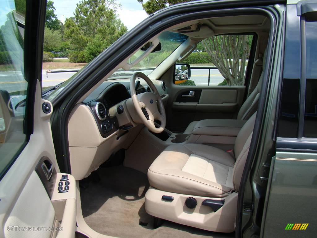 2003 Expedition Eddie Bauer 4x4 - Estate Green Metallic / Medium Parchment photo #15