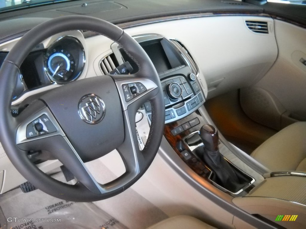 2013 Buick LaCrosse FWD Cashmere Steering Wheel Photo #85595830