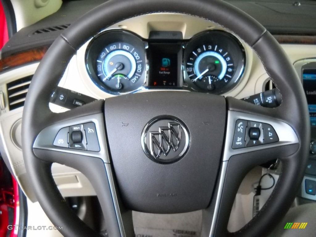 2013 Buick LaCrosse FWD Cashmere Steering Wheel Photo #85595950