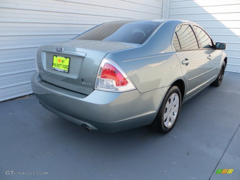 2006 Fusion SE V6 - Titanium Green Metallic / Camel photo #4