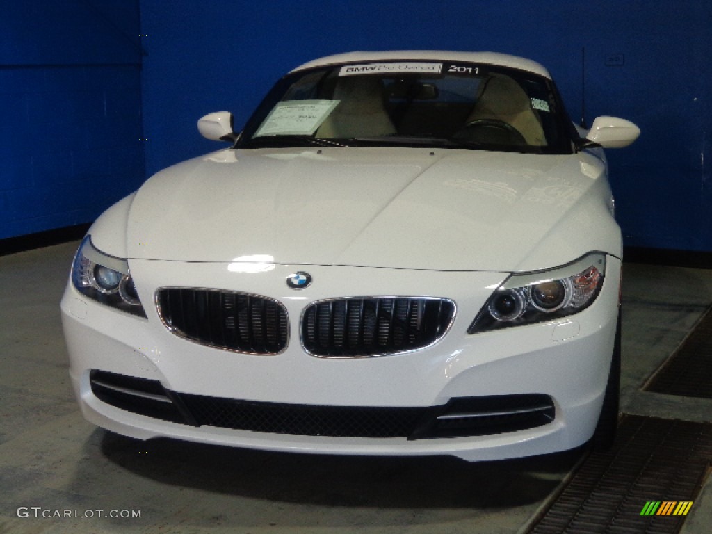 2011 Z4 sDrive30i Roadster - Alpine White / Beige photo #2