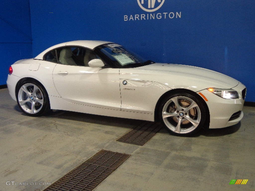 2011 Z4 sDrive30i Roadster - Alpine White / Beige photo #4