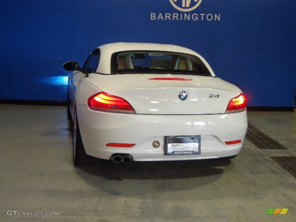 2011 Z4 sDrive30i Roadster - Alpine White / Beige photo #5
