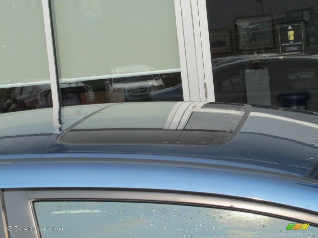 2010 Civic EX-L Sedan - Atomic Blue Metallic / Gray photo #4