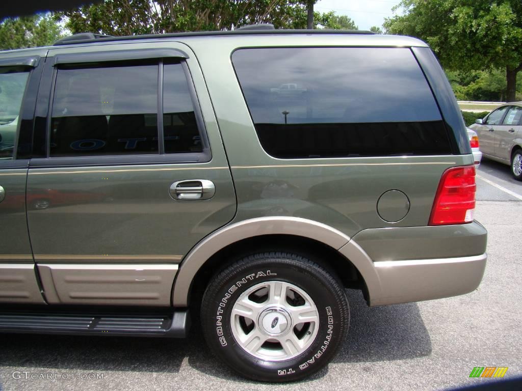 2003 Expedition Eddie Bauer 4x4 - Estate Green Metallic / Medium Parchment photo #40