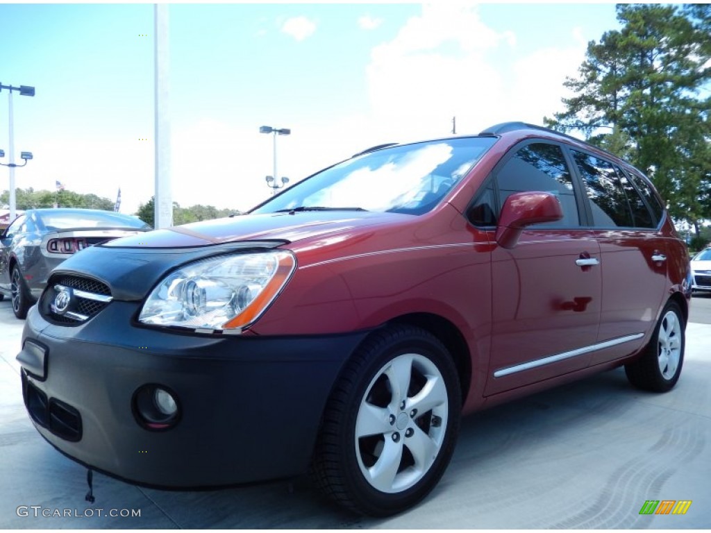 Volcanic Red Kia Rondo