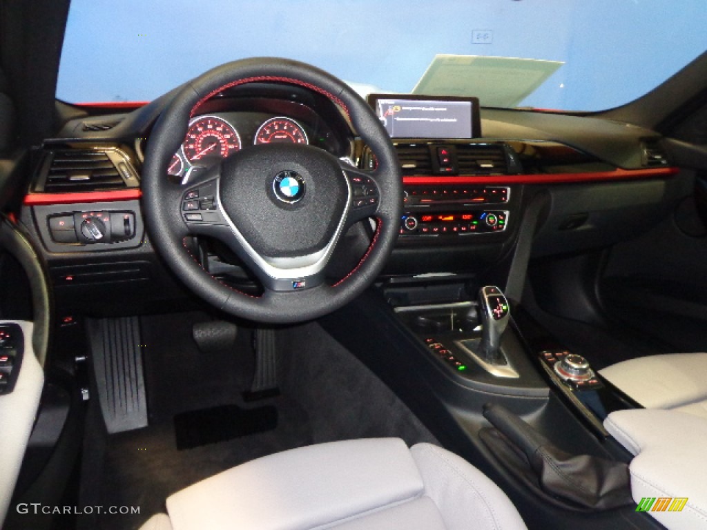2013 BMW 3 Series 328i xDrive Sedan Everest Grey/Black Dashboard Photo #85598863