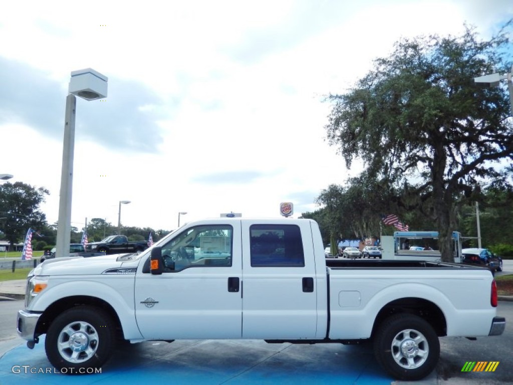 Oxford White 2014 Ford F350 Super Duty XLT Crew Cab Exterior Photo #85599094