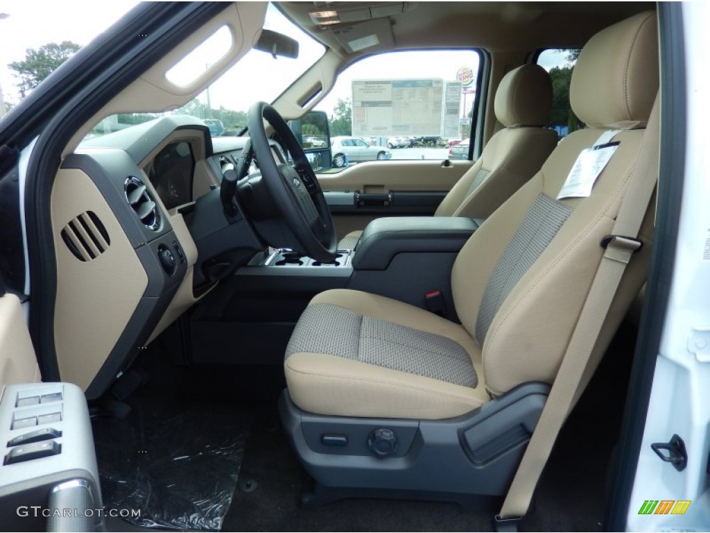 Adobe Interior 2014 Ford F350 Super Duty XLT Crew Cab Photo #85599187
