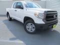 2014 Super White Toyota Tundra SR Double Cab 4x4  photo #2