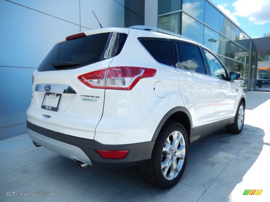 2014 Escape Titanium 1.6L EcoBoost - White Platinum / Medium Light Stone photo #2