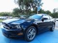 2014 Black Ford Mustang V6 Premium Coupe  photo #1