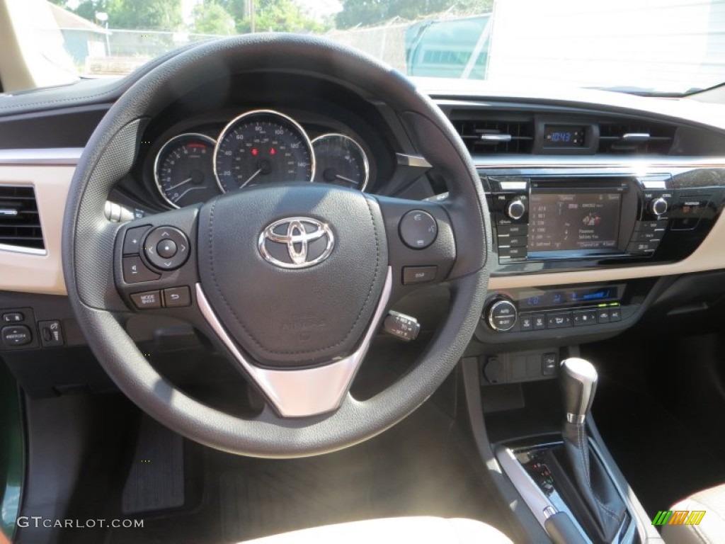 2014 Toyota Corolla LE Eco Ivory Dashboard Photo #85601853