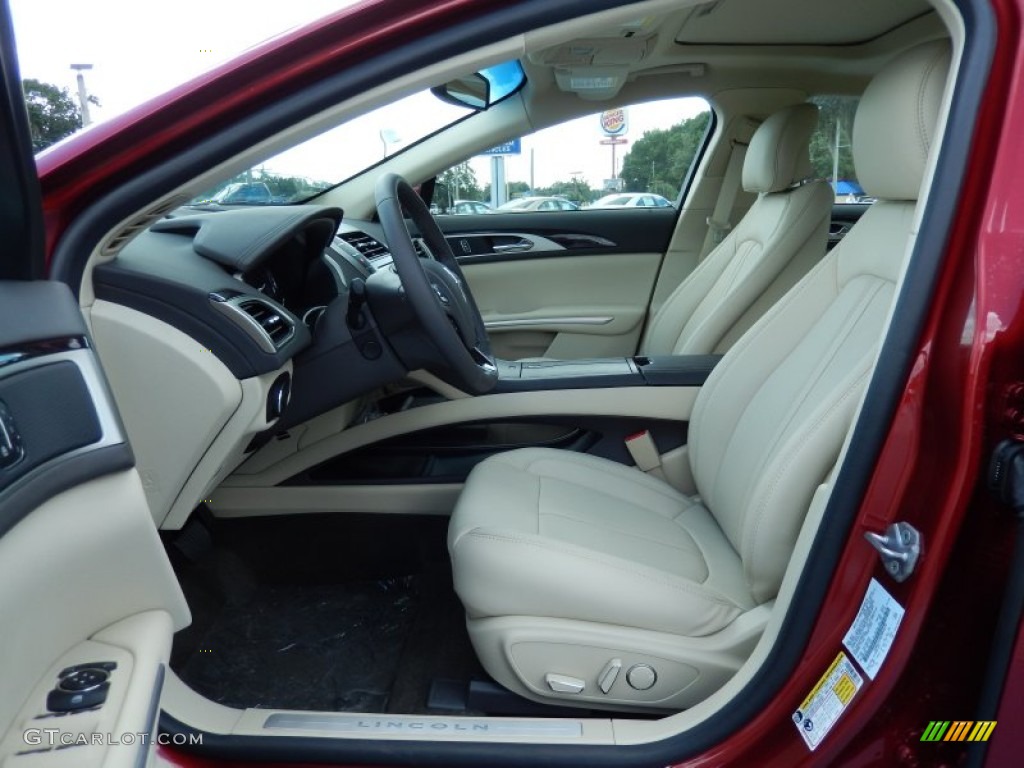 Light Dune Interior 2014 Lincoln MKZ Hybrid Photo #85602628