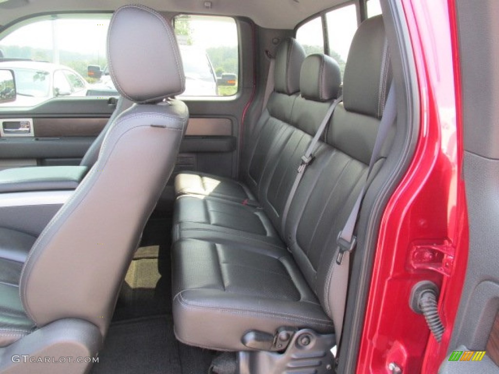 2012 F150 Lariat SuperCab 4x4 - Red Candy Metallic / Steel Gray photo #15