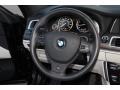 2013 BMW 5 Series Ivory White Interior Steering Wheel Photo