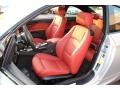 Coral Red/Black Front Seat Photo for 2013 BMW 3 Series #85605976