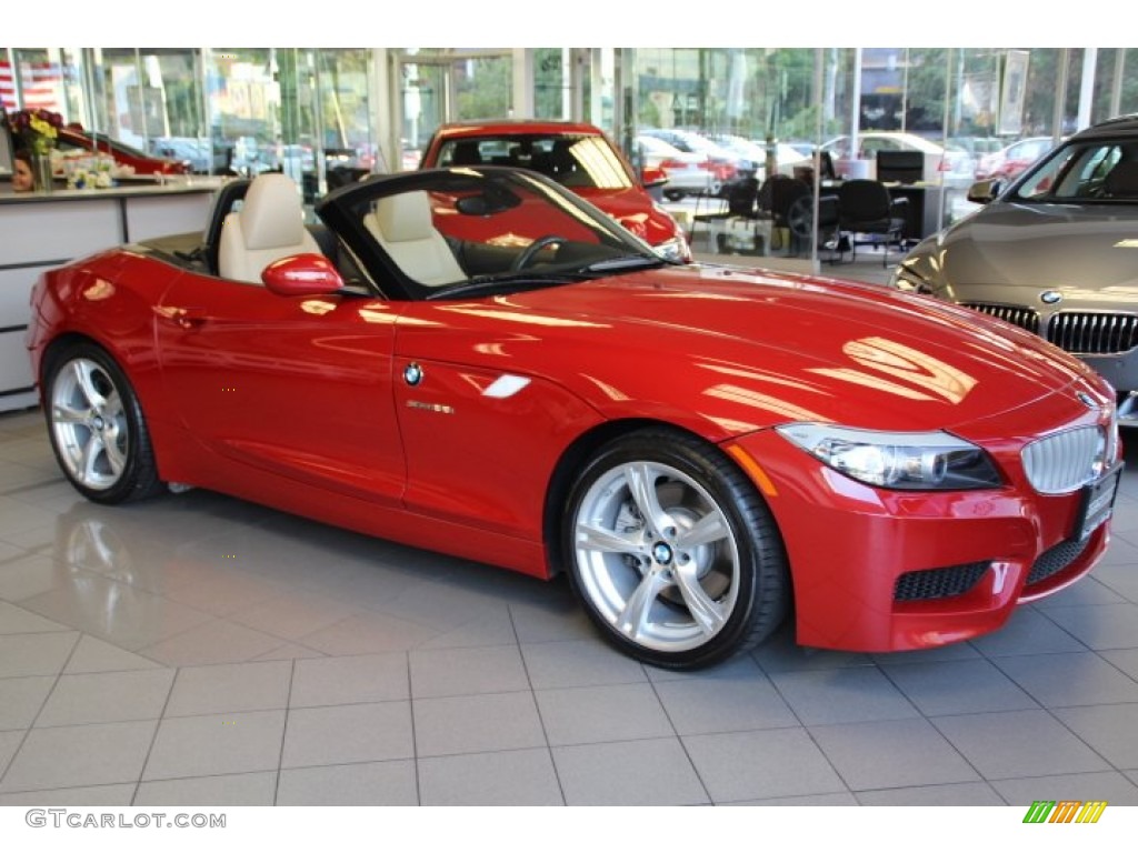 2011 Z4 sDrive35i Roadster - Melbourne Red Metallic / Beige photo #3