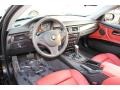 Coral Red/Black Dakota Leather Interior Photo for 2011 BMW 3 Series #85608703