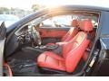 Coral Red/Black Dakota Leather Front Seat Photo for 2011 BMW 3 Series #85608724
