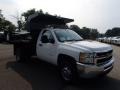 2014 Summit White Chevrolet Silverado 3500HD WT Regular Cab 4x4 Dump Truck  photo #4