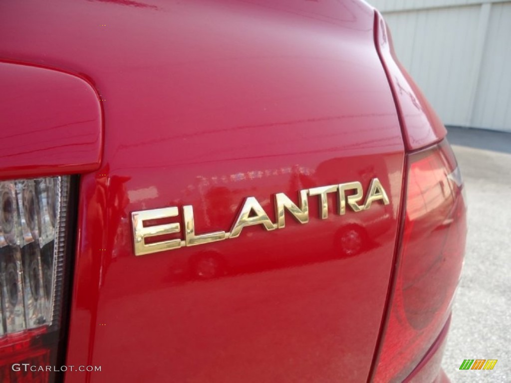 2005 Elantra GT Hatchback - Rally Red / Gray photo #19