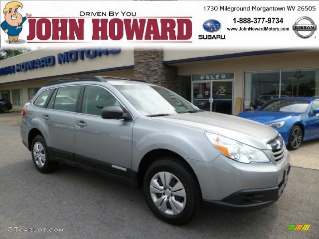 2011 Outback 2.5i Wagon - Steel Silver Metallic / Off Black photo #1