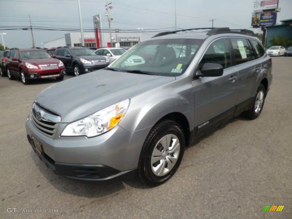 2011 Outback 2.5i Wagon - Steel Silver Metallic / Off Black photo #3