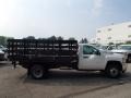 Summit White - Silverado 3500HD WT Regular Cab Stake Truck Photo No. 5
