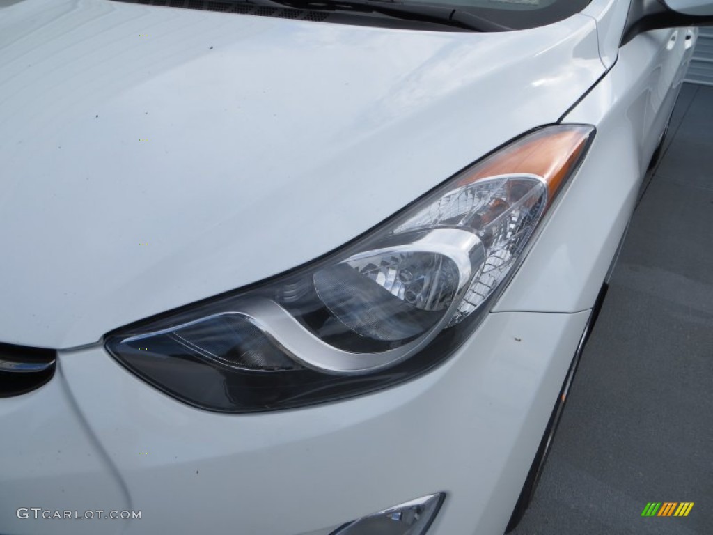 2013 Elantra Limited - Shimmering White / Beige photo #9