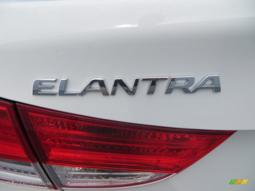 2013 Elantra Limited - Shimmering White / Beige photo #13