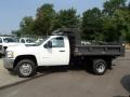 2014 Summit White Chevrolet Silverado 3500HD WT Regular Cab 4x4 Dump Truck  photo #1