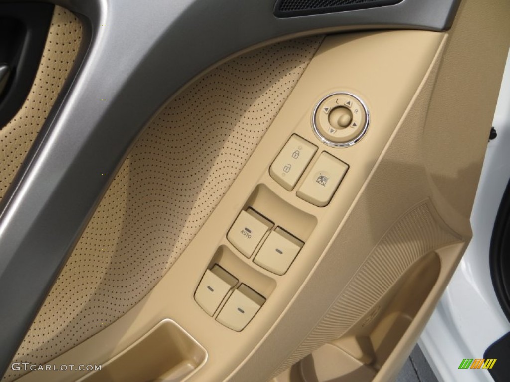2013 Elantra Limited - Shimmering White / Beige photo #24