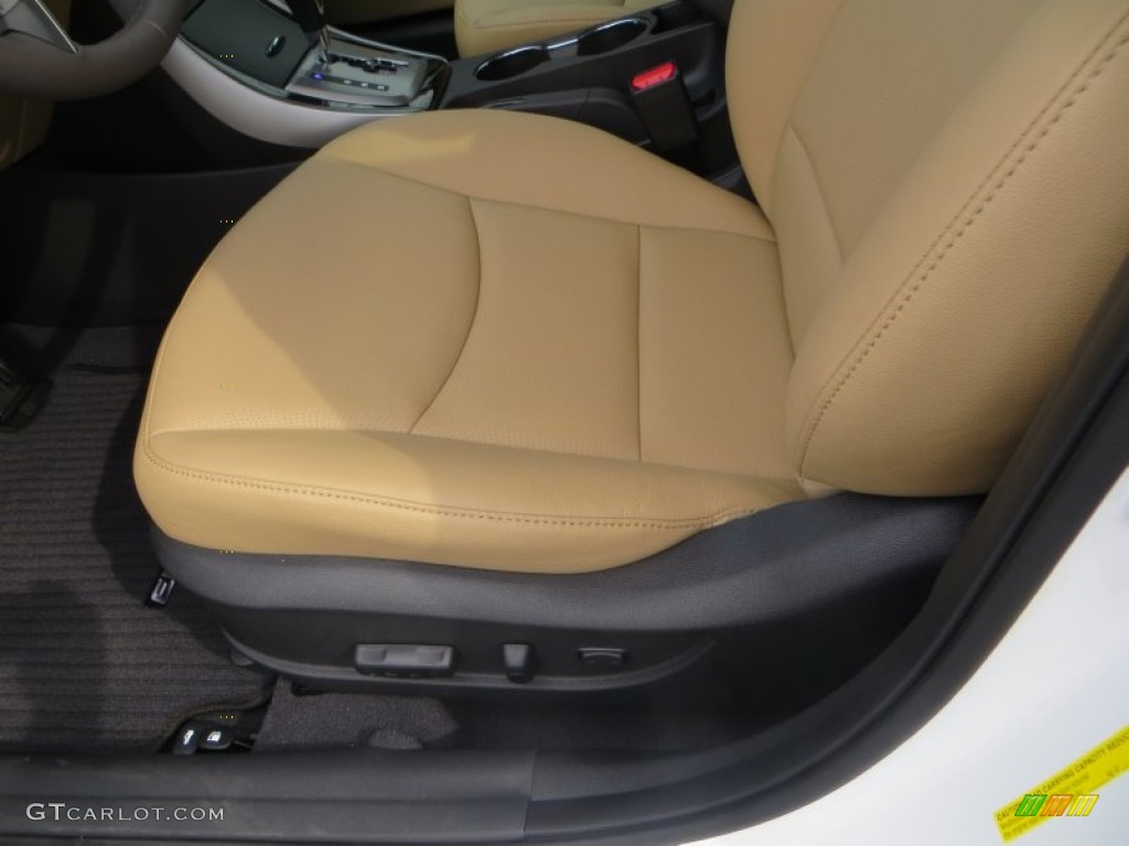 2013 Elantra Limited - Shimmering White / Beige photo #26
