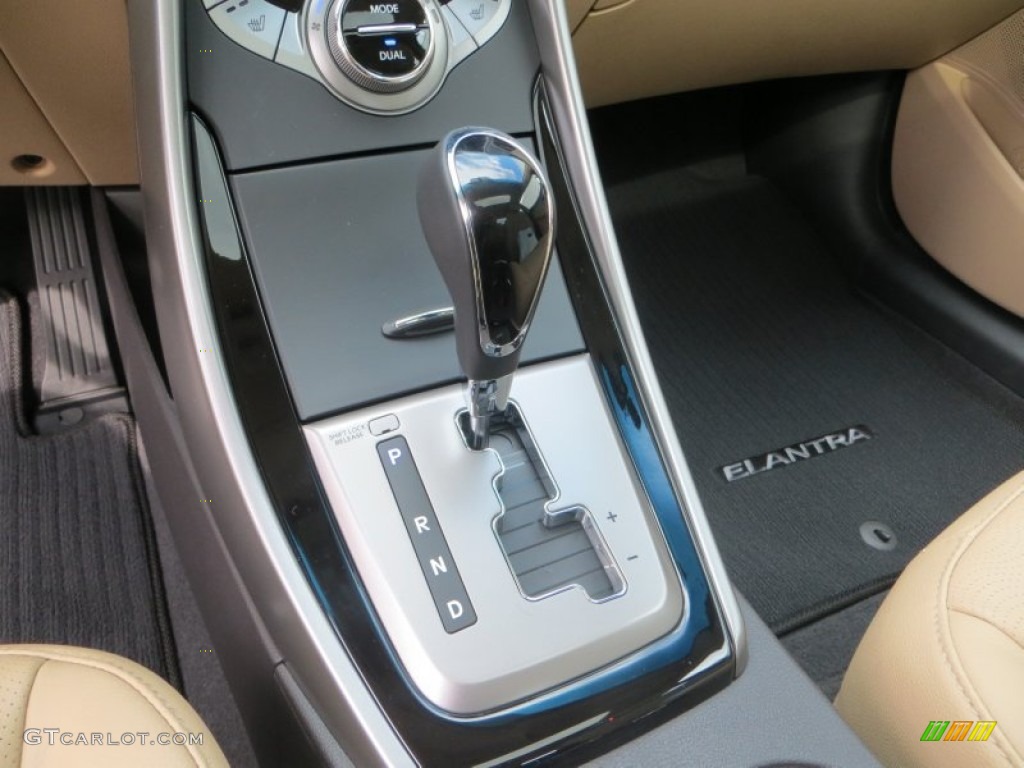 2013 Elantra Limited - Shimmering White / Beige photo #31
