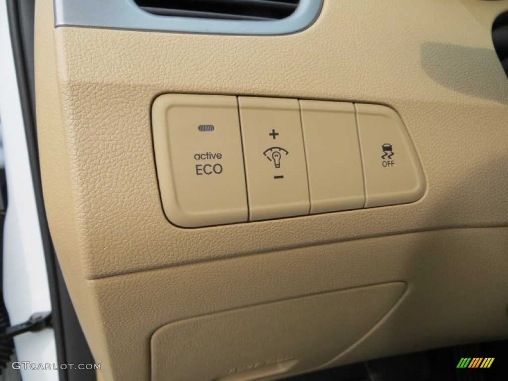 2013 Elantra Limited - Shimmering White / Beige photo #34