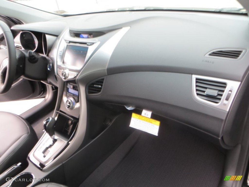 2013 Elantra Limited - Midnight Black / Black photo #15