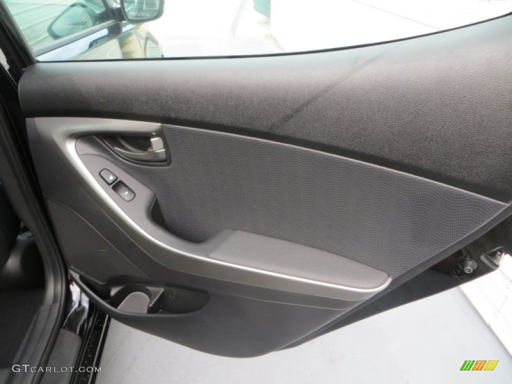 2013 Elantra Limited - Midnight Black / Black photo #17