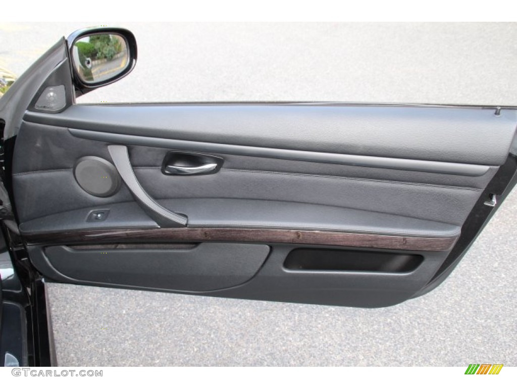 2011 BMW 3 Series 335i xDrive Coupe Black Door Panel Photo #85611139