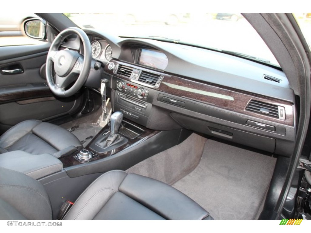 2011 BMW 3 Series 335i xDrive Coupe Black Dashboard Photo #85611178