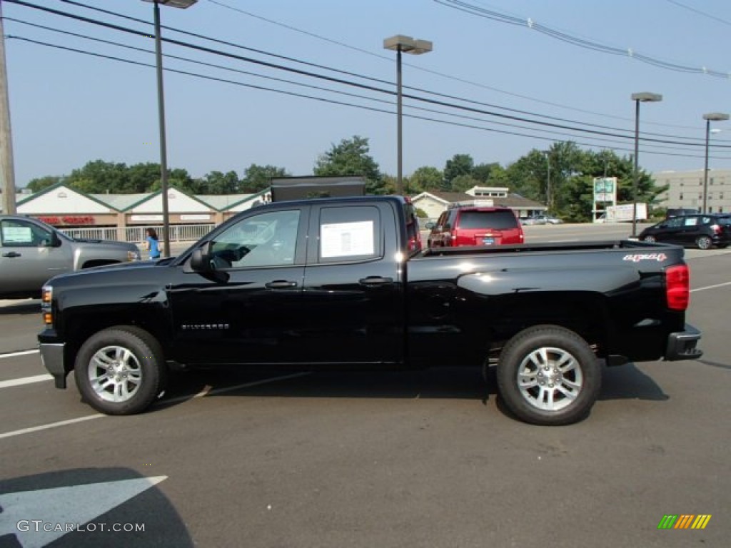 2014 Silverado 1500 LT Double Cab 4x4 - Black / Jet Black photo #1