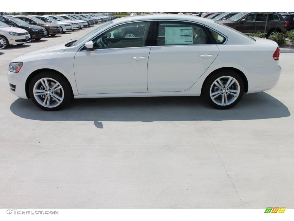 2014 Passat 2.5L SE - Candy White / Cornsilk Beige photo #5