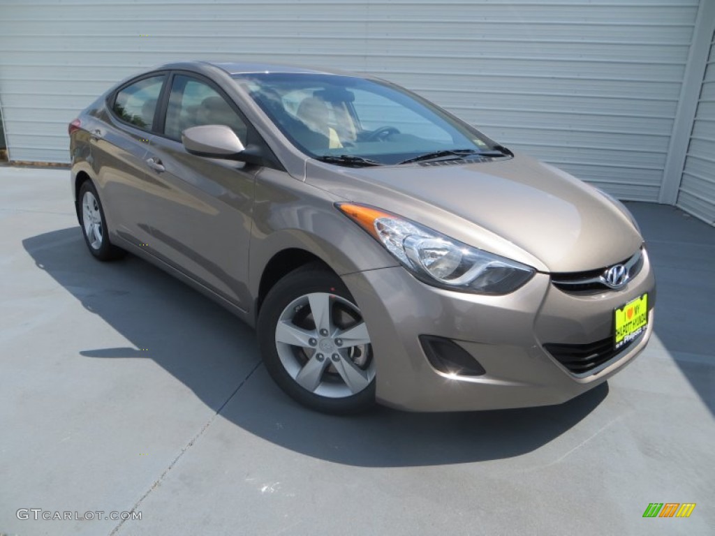 2013 Elantra GLS - Desert Bronze / Beige photo #1