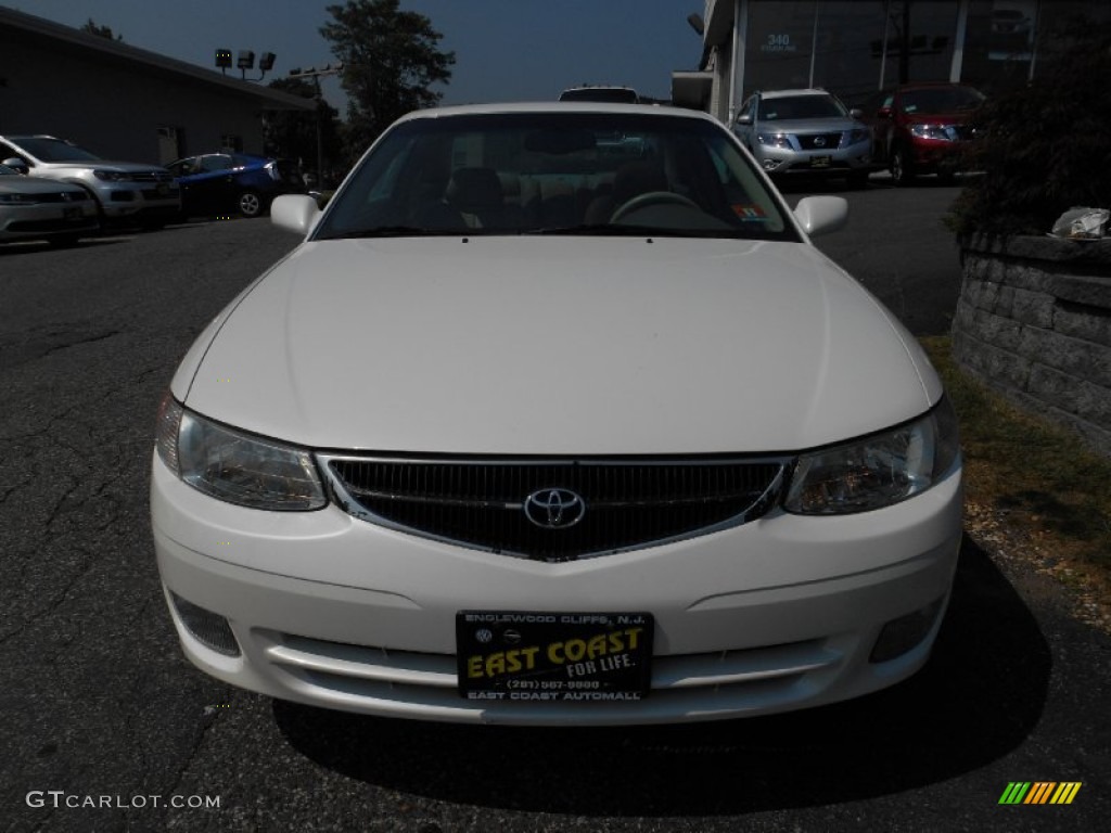 2001 Solara SLE V6 Coupe - White Diamond Pearl / Ivory photo #2