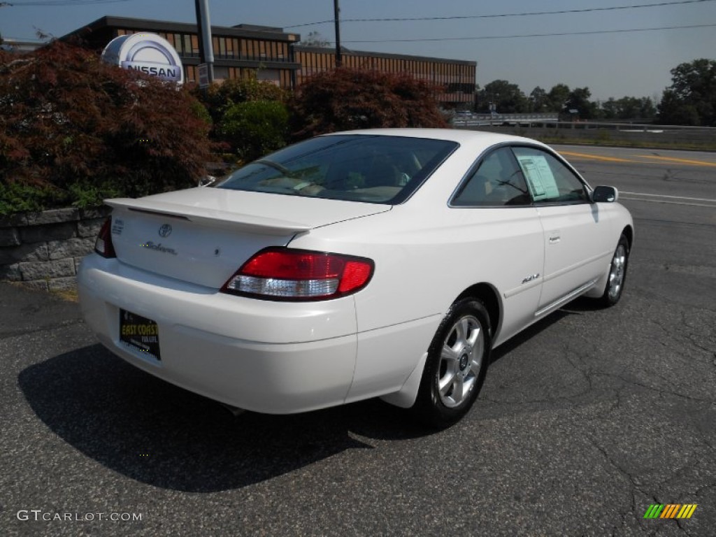 2001 Solara SLE V6 Coupe - White Diamond Pearl / Ivory photo #4
